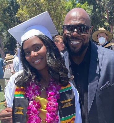 Asia Rochon Fuqua with her father, Antoine Fuqua.